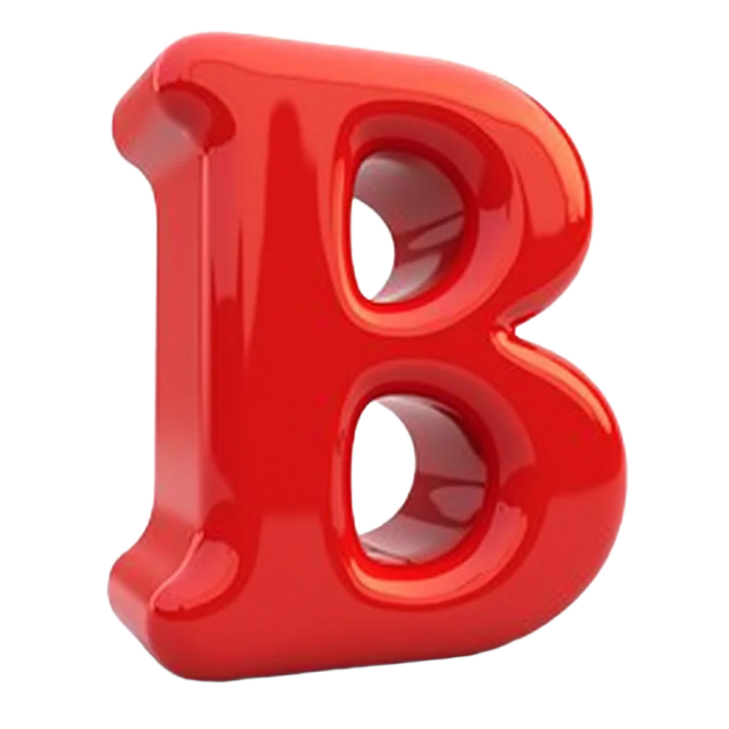 Red Balloon Letter B